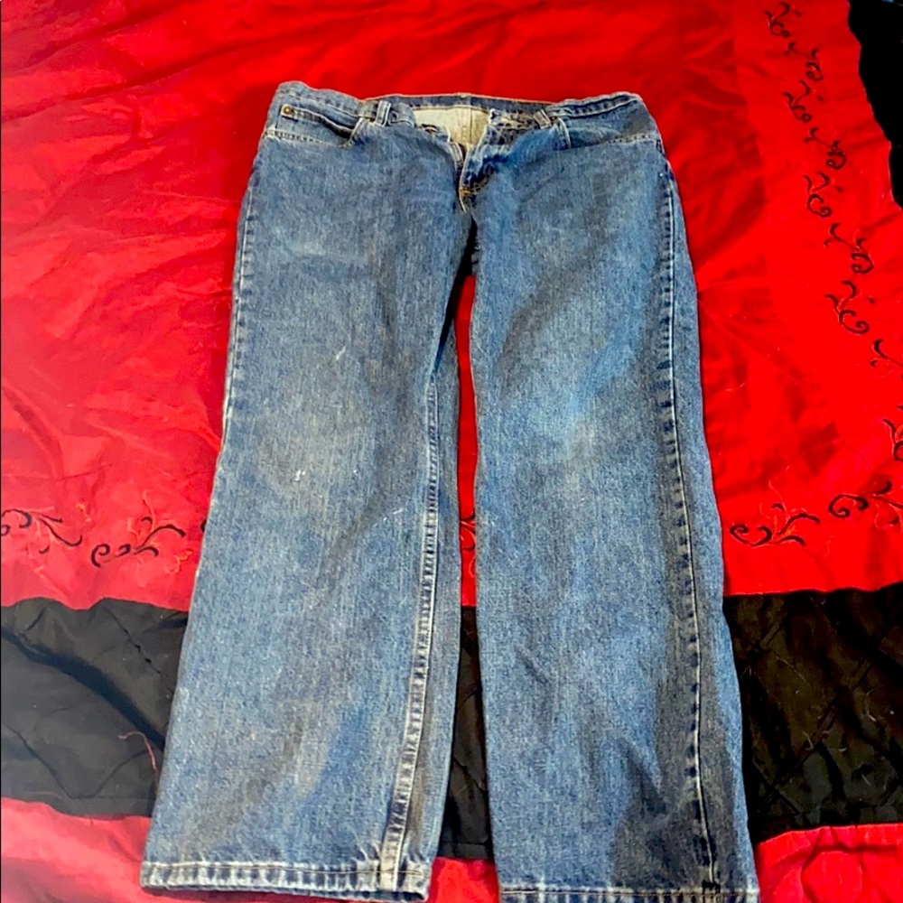 Men’s work jeans.